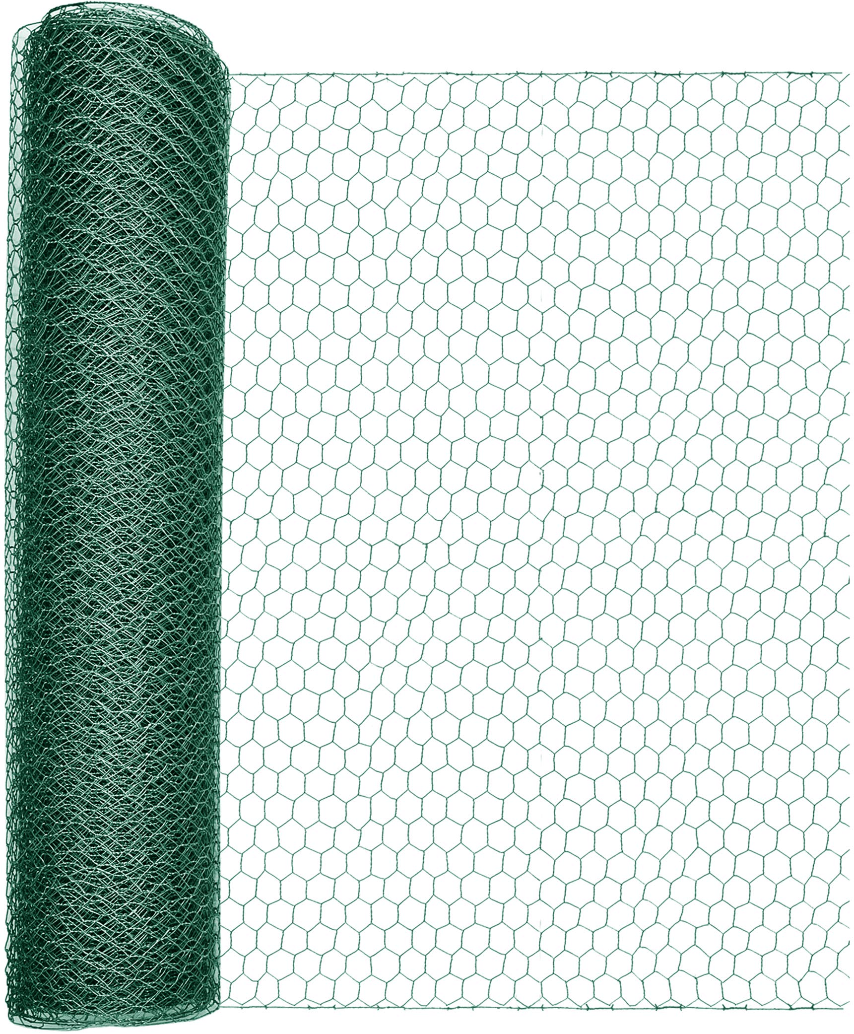 Windhager Small Animal Mesh Hexagonal Mesh Wire Fence for Rabbits and Chickens Gutter Cover Mesh Size 13mm 0.5 x 2.5m Green