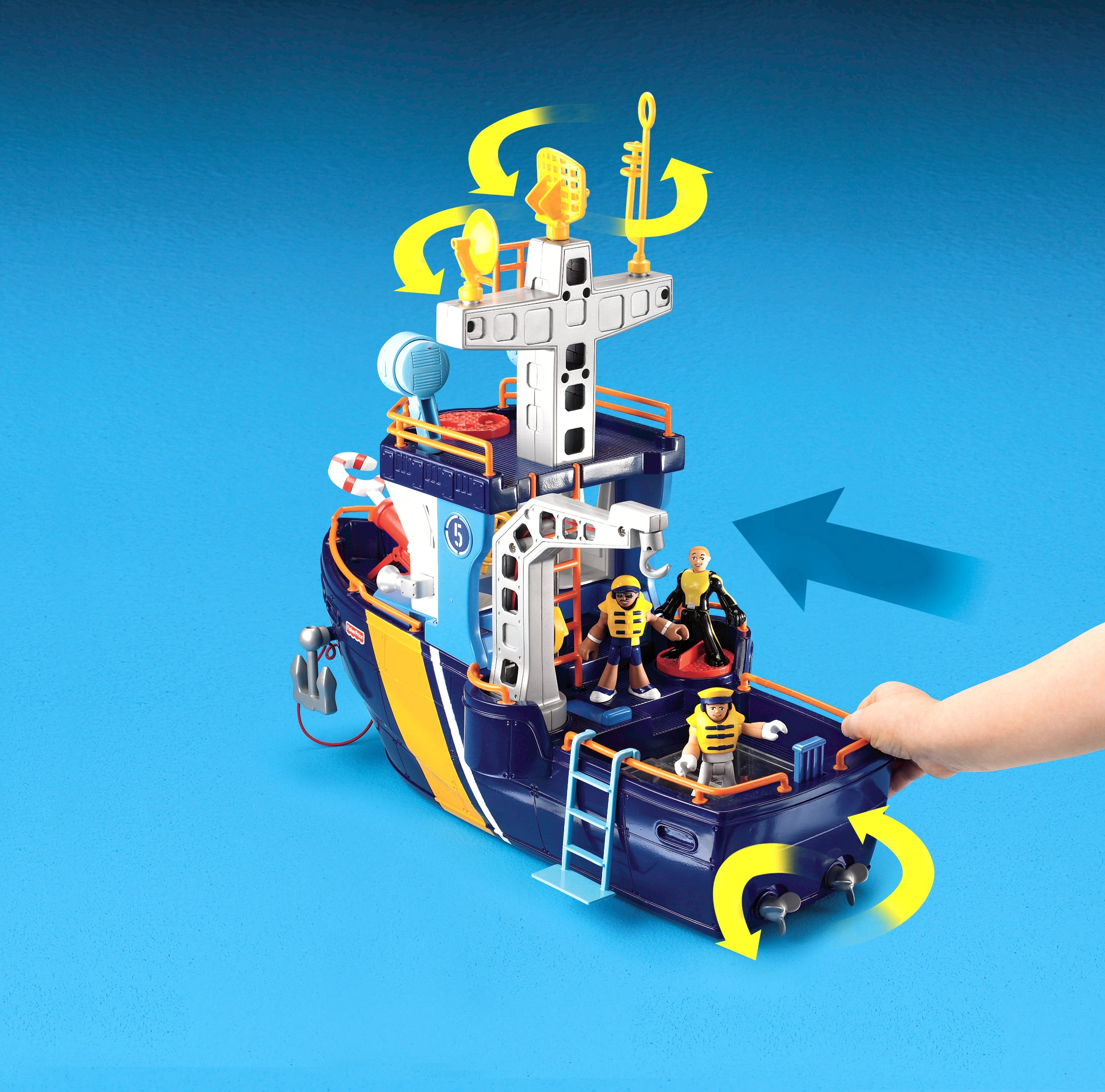 imaginext ocean rescue boat