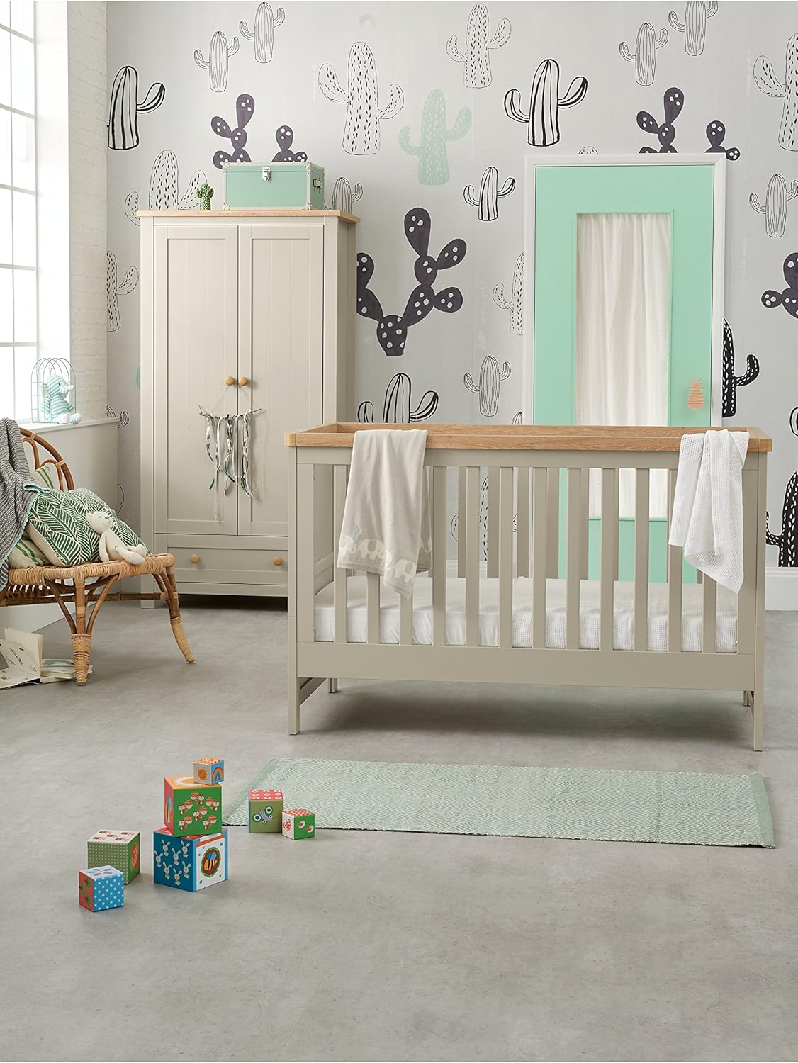 mothercare lulworth cot bed grey
