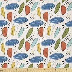 Ambesonne Scandinavian Fabric by The Yard, Cartoon