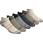 Eddie Bauer Men's Dura Dri Moisture Control Quarter and No Show Socks, 6 Pairs
