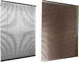 HSYLYM Aluminum Venetian Blinds 50x130 cm Brown 1 inch Slats