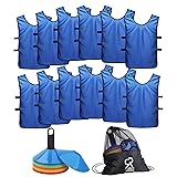 Soccer Cones (Set of 50) and Sports Jerseys Pinnies