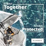 Zamboo Rain Cover for Dog Pram Medium Large Fits 106x59x107 cm Rear Zip view 7