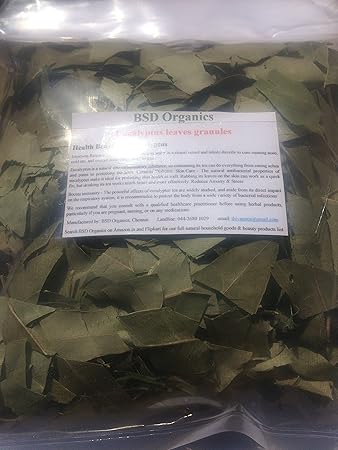 BSD Organics Eucalyptus Leaves dried for tea, steam & more - 100 gms