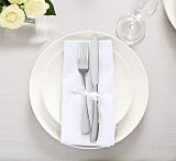 Utopia Kitchen 12 Pack Cotton Blend Cloth Napkins 50x50cm White view 6
