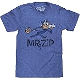 Tee Luv Men's U.S. Mail Mr. Zip T-Shirt - Retro USPS Cartoon Mascot Shirt