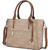 MKF Collection Shoulder Bag for Women Vegan Leather Top Handle Pocketbook Tote Bag Satchel Handbag Purse by Mia K