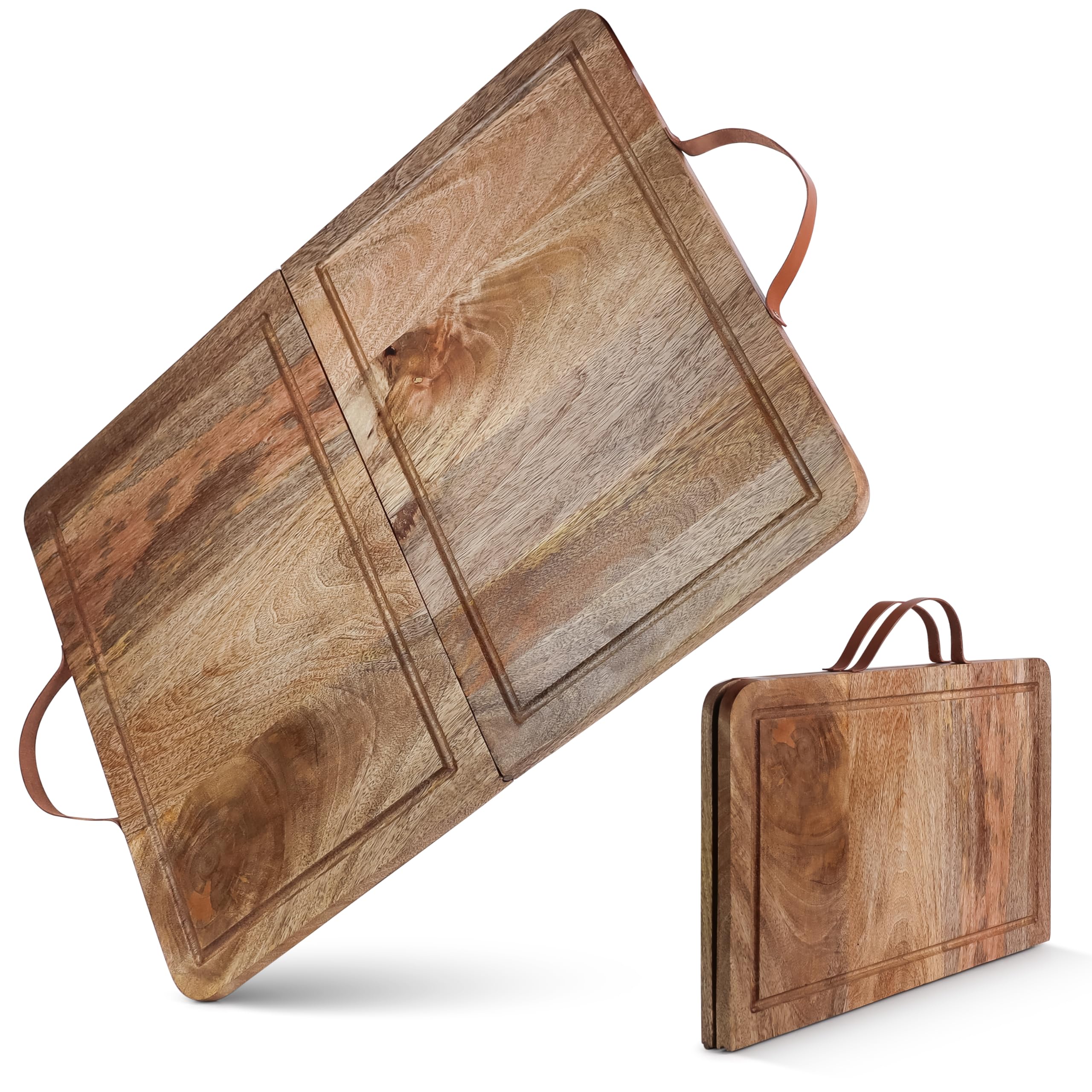 Wooden Stove Top Cover Board for Gas Burner & Electric Stove, Mango Wood Noodle Board Stove Cover with Handle for Gas Stovetop 4 & 5 Burners, Stove Top Cutting Board Oven Top Cover Cooktop Protector