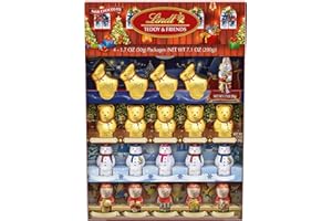 Lindt TEDDY & FRIENDS Holiday Milk Chocolate Candy, 7.1 oz. 4-pack
