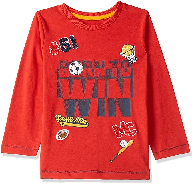 Baby Boys Animal Print Regular Fit T-Shirt