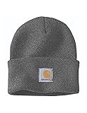 Carhartt Men's Knit Cuffed Beanie, Coal