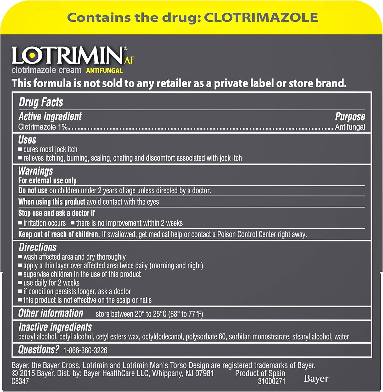 Lotrimin AF Jock Itch Antifungal Cream 0.42 oz: Health & Personal Care