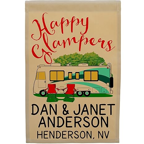 Amazon Com Happy Glampers Personalized Campsite Sign Motorhome