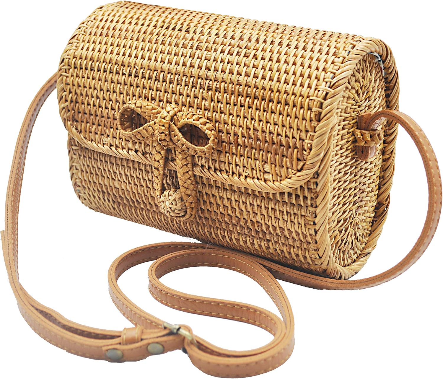 wicker crossbody bag