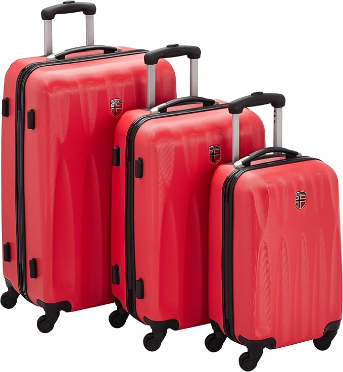 Geographical Norway Luggage Set, 28 cm, 201 L, Red Amazon.co.uk Luggage