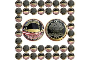 BHealthLife 42 Pcs Veterans Challenge Coins Bulk-Thank You for Service Coin, Double-Sided Military Appreciation Coin with Bald Eagle and US Flag, Veteran Thank You Coins for Honoring All Who Served