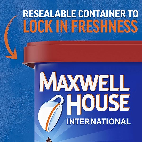 MAXWELL HOUSE INTERNATIONAL VANILLA CARAMEL LATTE MIX, 8.7 OZ, 4-PACK