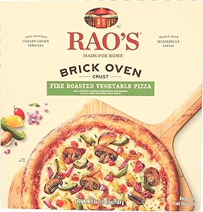 Rao's Made for Home Frozen Pizza - Fire Roasted Vegetable, Brick Oven Crust, Made with Bell Peppers, Cremini Mushrooms, Diced
