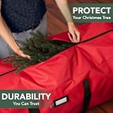 Holiday Cheer Christmas Tree Storage Bag Fits Up to 9ft Tall Red Waterproof view 2