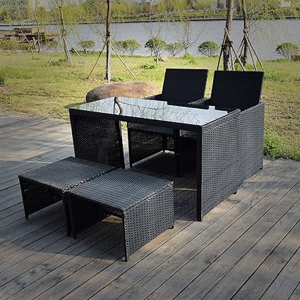 Mesa y sillas de resina | Todo Sillas