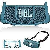 GETGEAR Silicone Cover Sleeve for JBL Charge 5 - Portable Bluetooth Speaker, Featured Design with More Protection, Best Matching in Shape and Color (Blue)