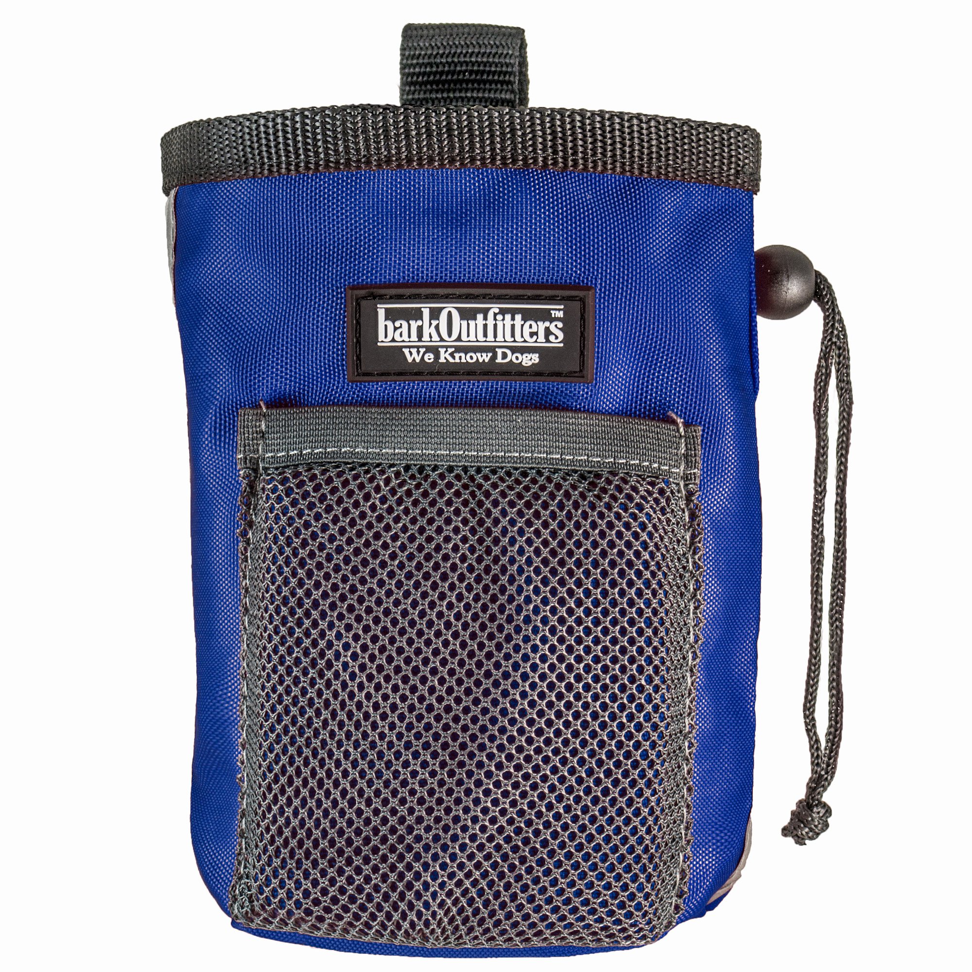 Dog Treat Pouch - Bag Can Carry Snacks and Toys - Professional Quality Pouch Ava - by barkOutfitters (Blue)