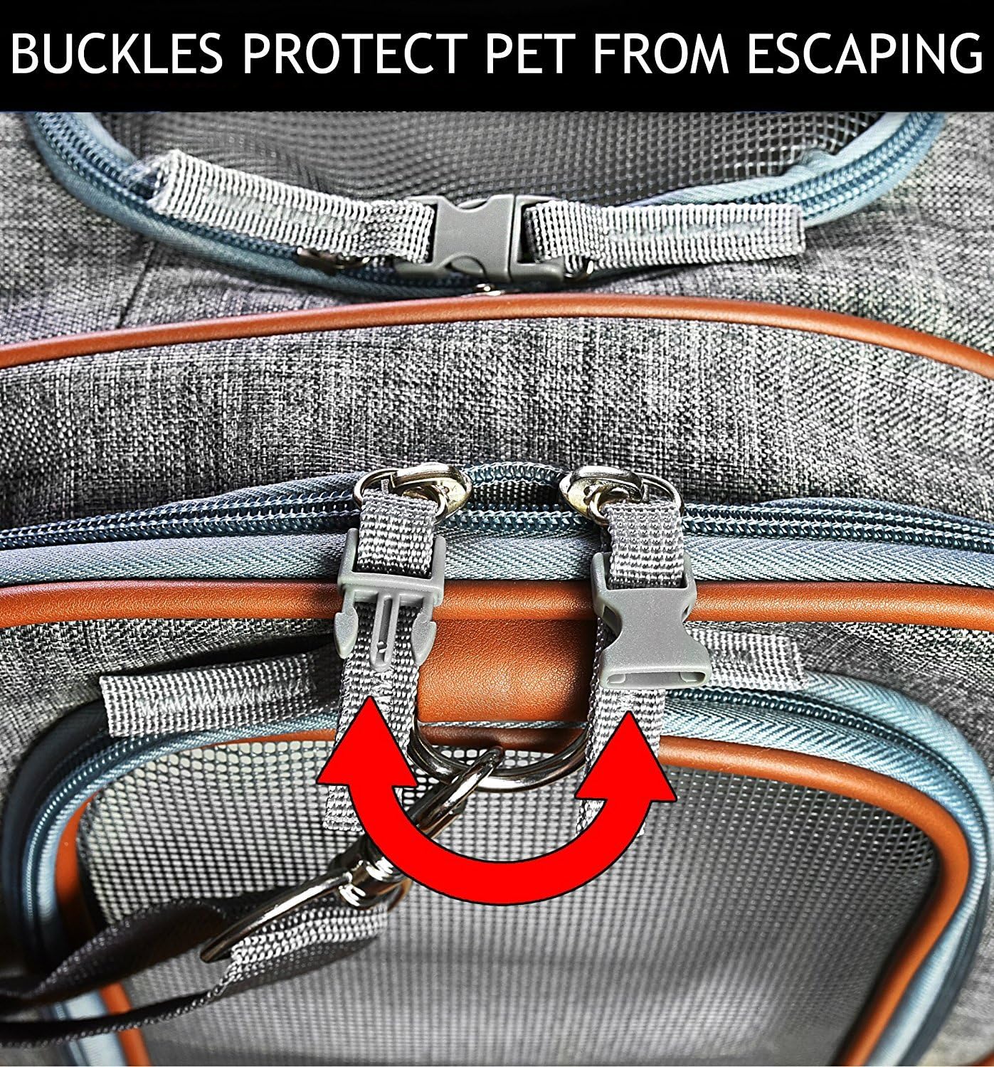 E Ess & Craft Soft Cat Carrier, Front Loading Airline Approved Pet Carrier with Sturdy Bottom & Soft Fleece Bedding, Ventilated Travel Carrier with Faux Leather Top Handle and Zipper Locks : Pet Supplies
