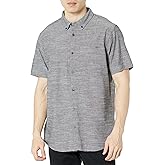 Hurley Men's One and Only Textured Short Sleeve Button Up