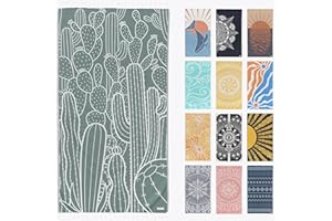 FESHKA Sand Free Turkish Beach Towel (37 x 67) Quick Dry Bath Towel, Oversized Beach Blanket, Lightweight for Travel - Made with 100% Organic Turkish Cotton - Saguaro (Green)