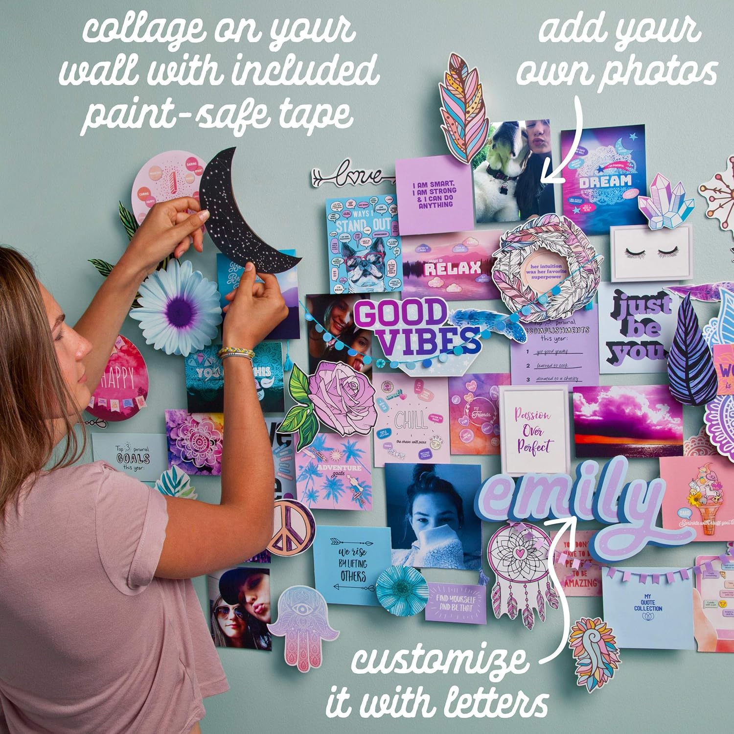 diy wall collage - gift ideas for teenage girl