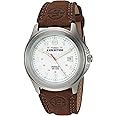 Timex Men's Expedition Metal Field Brown Leather Strap Watch
