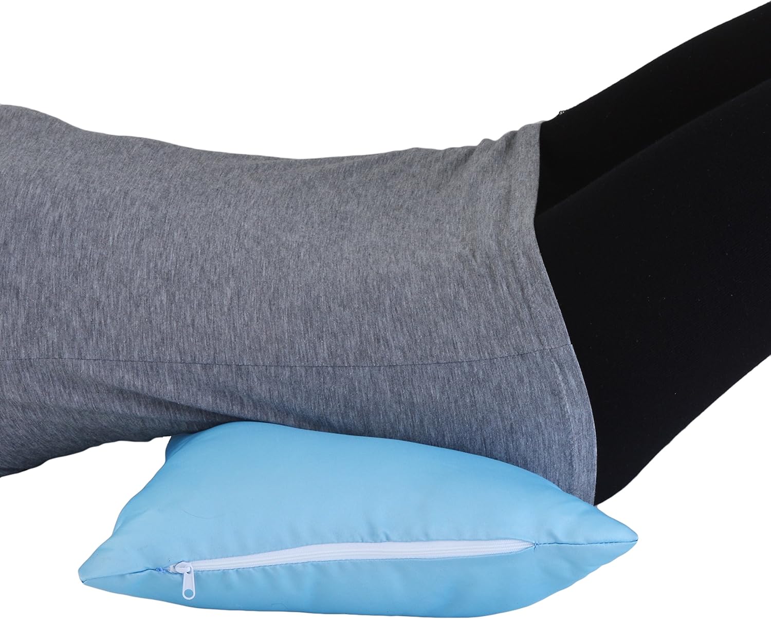 NOVA Curve Neck Pillow, Butterfly Shaped Head & Neck Pillow, Travel Pillow with Removable Light Blue Satin Cover: Health & Personal Care