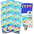 Baby Shark Party Favor Pack ~ Bundle of 12 Premium Full Size Baby Shark Play Packs Filled with Stickers, Coloring Books, Crayons and More