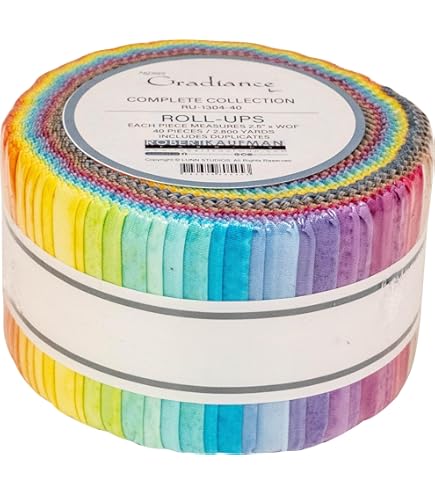 S Patchwork Stoffe Creativity Shell Stoffrolle 40 Bunte Streifen