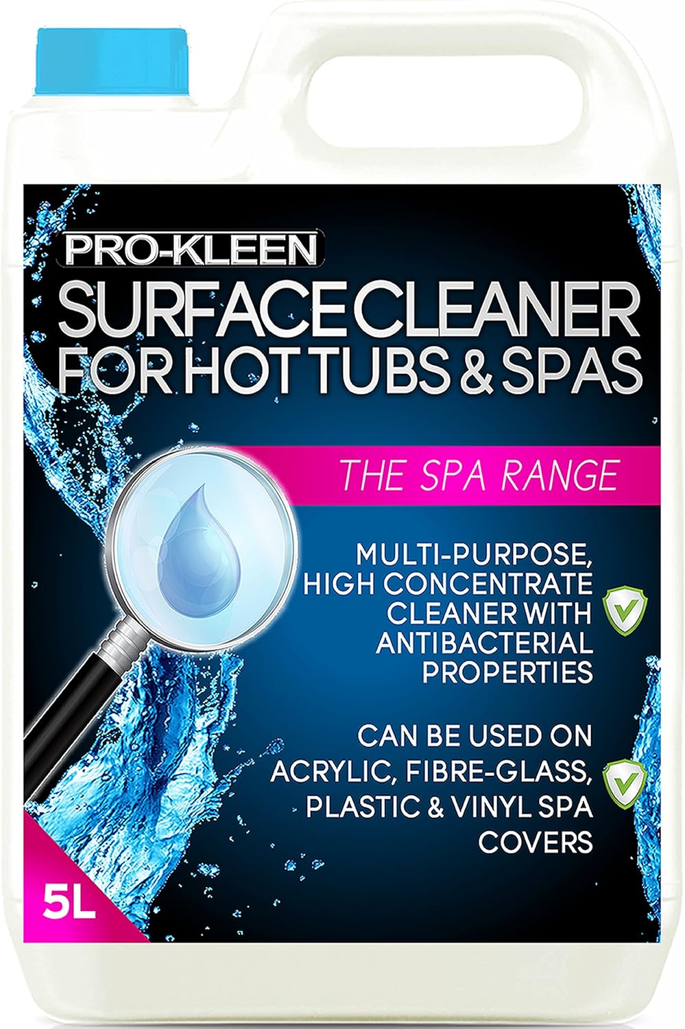 ProKleen Antibacterial Hot Tub & Spa Surface Cleaner Spray Removes