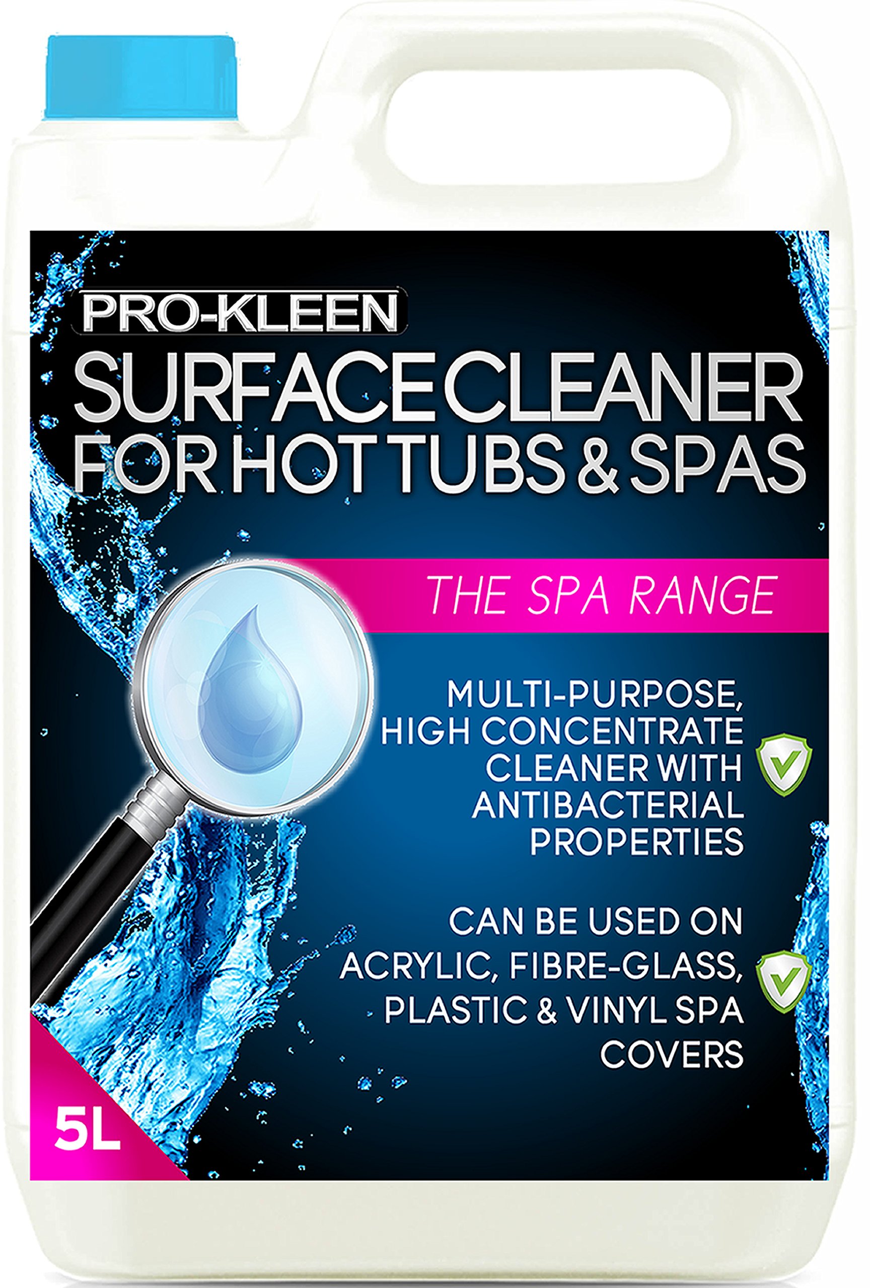 ProKleen Antibacterial Hot Tub & Spa Surface Cleaner Spray Removes