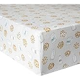 Copper Pearl Premium Knit Baby Crib Sheets for Boys and Girls Breathable and Soft, Fitted Crib Sheets for Standard Baby Mattresses, Chip
