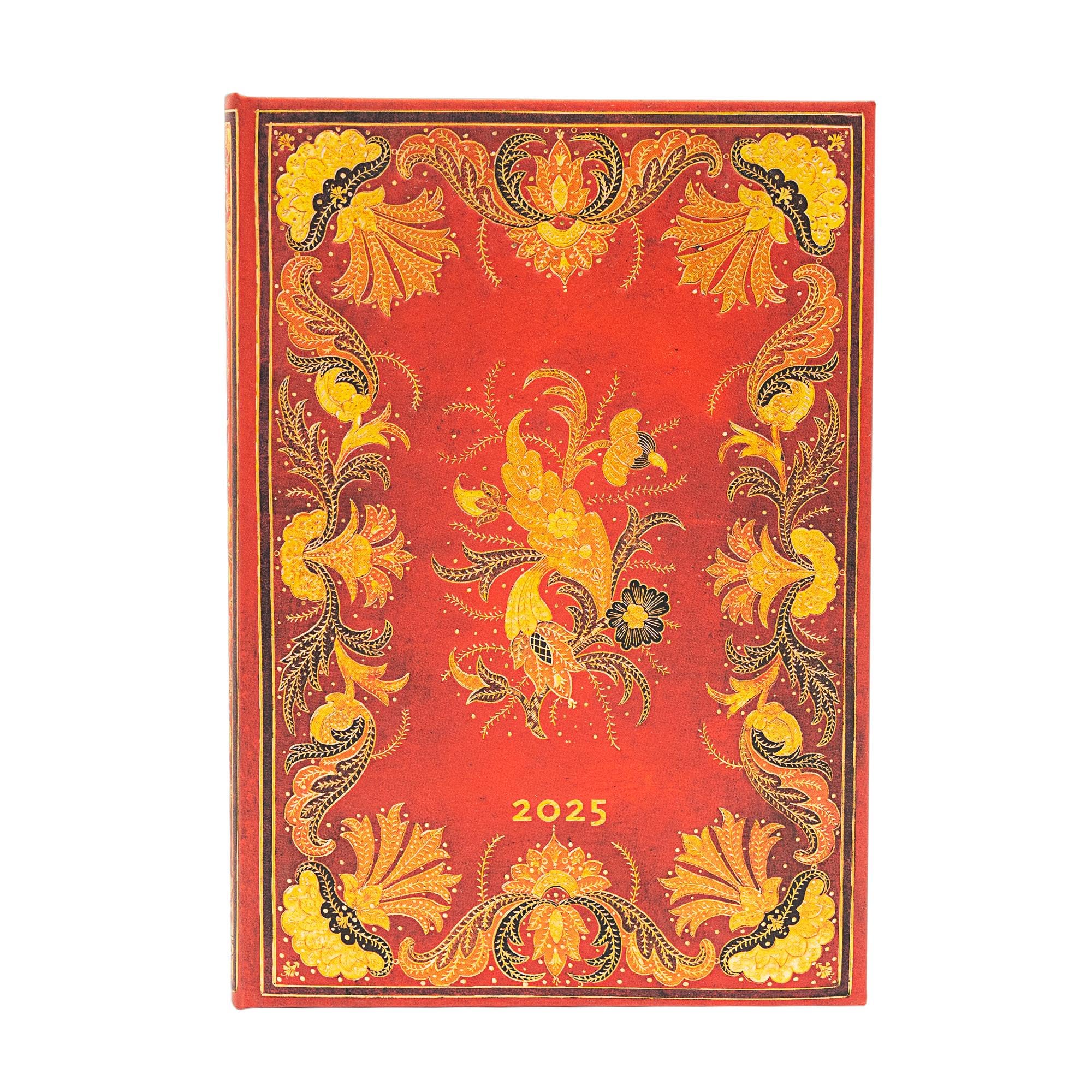 Fiammetta Midi 12-Month Verso Hardback Dayplanner 2025 (Elastic Band Closure)