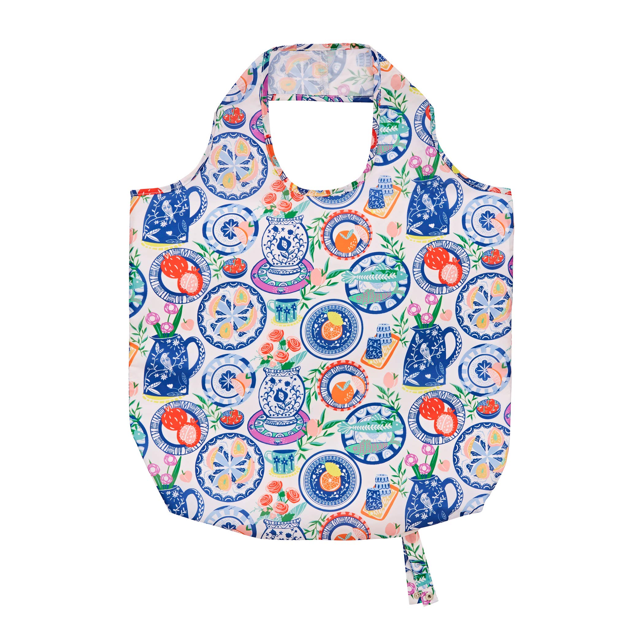 Ulster Weavers - Mediterranean Foldable Shopping Bag (42 x 46cm) - Exotic Shopping Bag - Tote Bag with Moroccan Design for Shopping - Mediterranean Reuseable Shopping Bag - Moroccan Shopping Bag