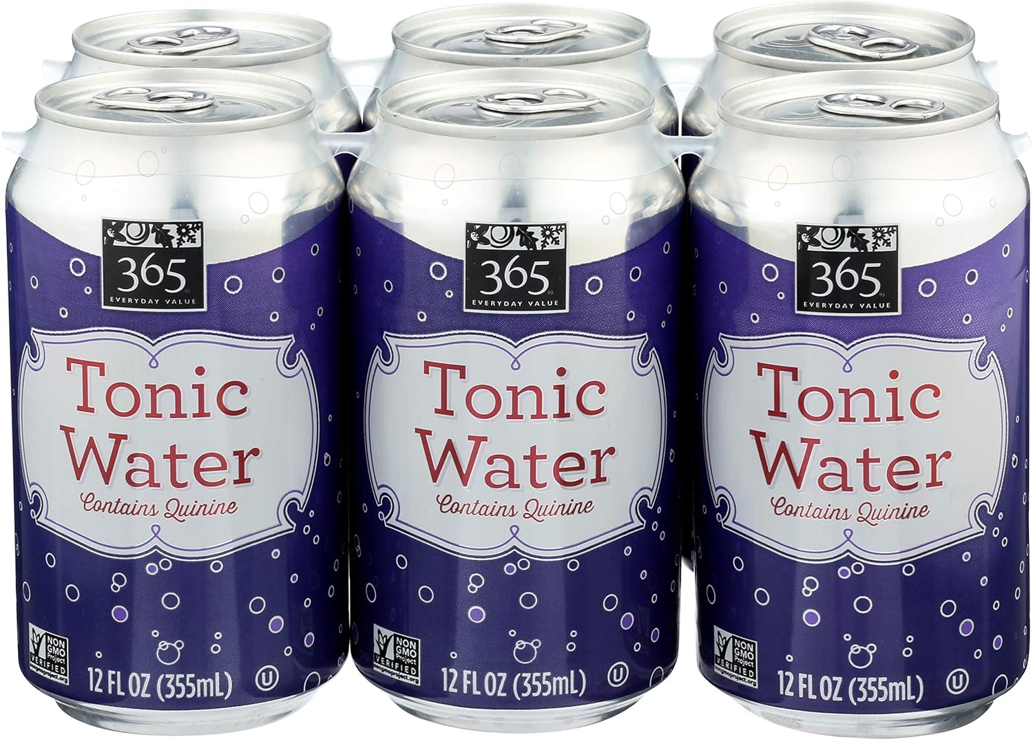 365 Everyday Value, Tonic Water, 12 Fl Oz, 6 Count Grocery