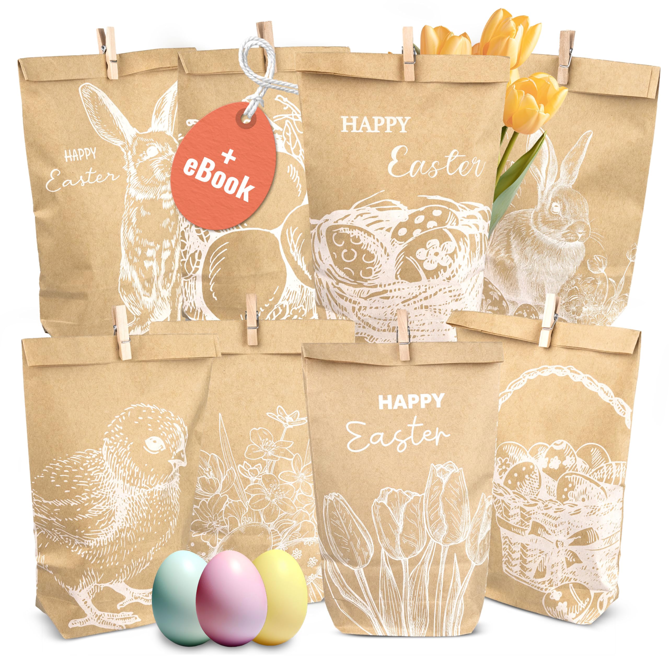 AMARI ® Easter Vintage White Wrapping Paper