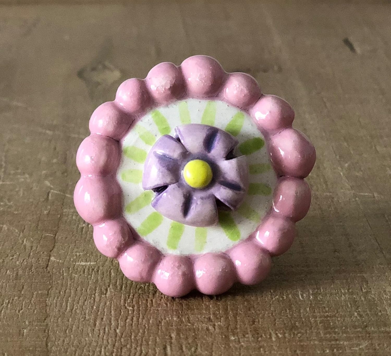 Pink and Lavender Drawer Pulls, Furniture Knobs,