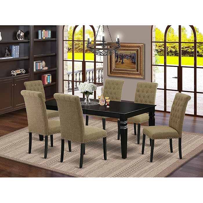 Buy 7Pc Set Includes a Rectangular Kitchen Table with Butterfly