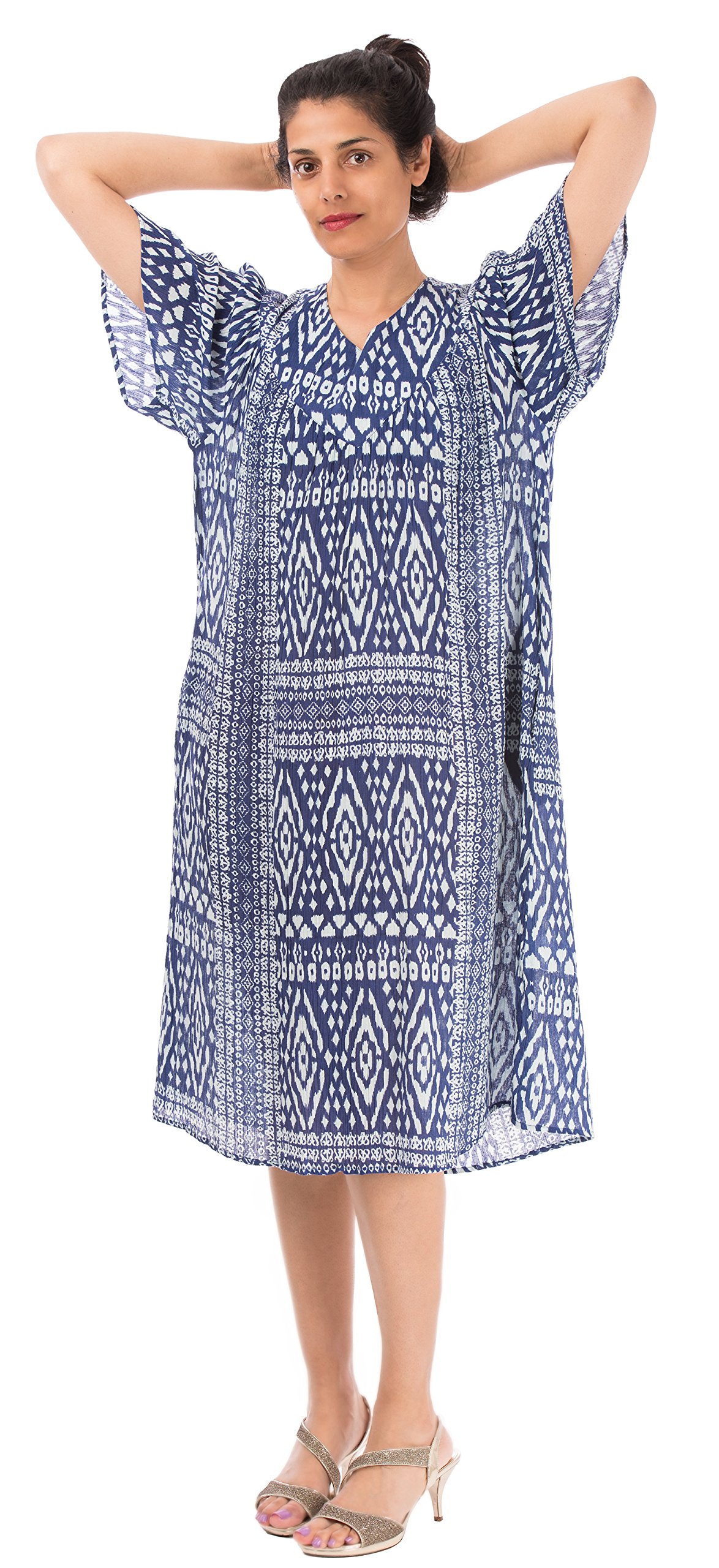 Cotton Crinkle Dress Emesta Royal 