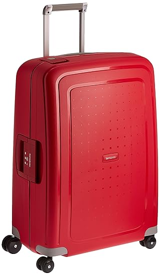 Samsonite SCure Polypropylene 55 cms Crimson Red Carry-On (10U (0) 10 703)