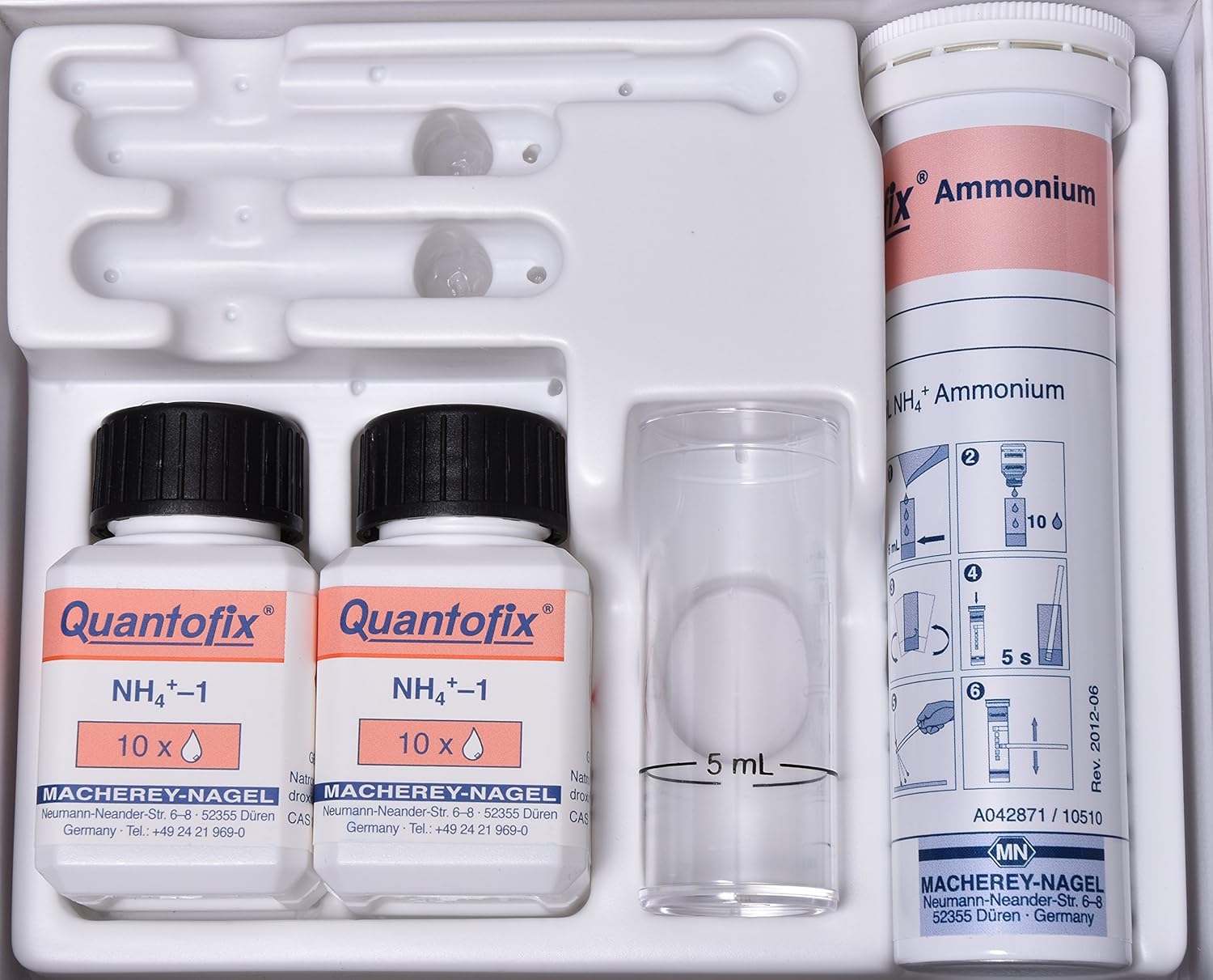 Quantofix 1138905 Ammonium Test Stick, Included Reagents UN 3316
