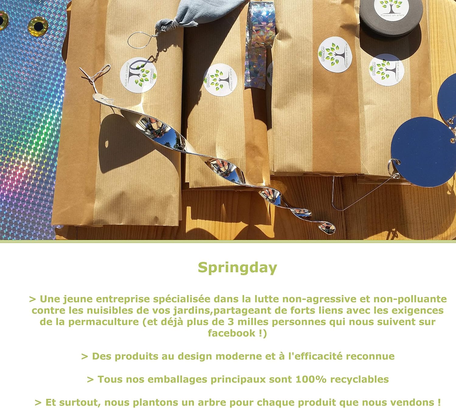 Discos Repelentes de Aves- Auyentar pajaros (espanta pajaros) par ...