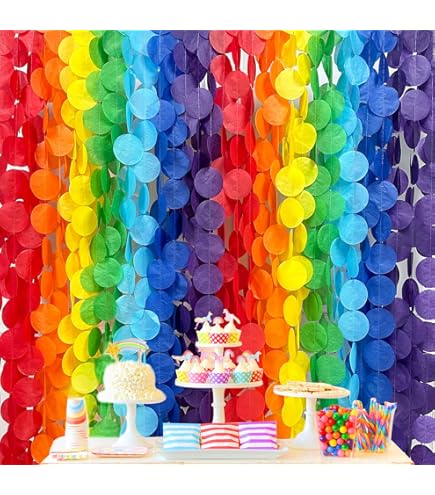 Mini Guirnalda De Borlas De Papel Crepe