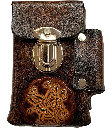 Amazon.com: Hide & Drink, Riveted Cigarette and Lighter Holder, Belt Tobacco  Case, Smoking Accessories, Full Grain Leather, Handmade, Bourbon Brown :  Health & Household